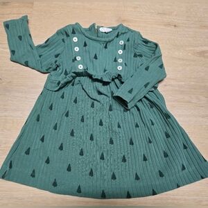 Kate Quinn Long Sleeve Tiny Trees Classic Rib 12/18 Months